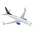 BOEING 737-800 COMMERCIAL AIRCRAFT "UNITED AIRLINES STAR ALLIANCE" (N76516) WHITE WITH BLACK TAIL "GEMINI 200" SERIES 1/200 DIECAST MODEL AIRPLANE BY GEMINIJETS