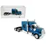 KENWORTH W990 WITH STAND UP SLEEPER CAB BLUE METALLIC 1/87 (HO) PLASTIC MODEL CAR BY HO LOGISTICS