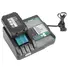 RAPID CHARGER REPLACEMENT FIT FOR MAKITA 14.4-18V BATTERY BL1860 BL1830 BL1850 WITHLCD DISPLAY USB PORT