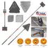 2 IN 1 BASEBOARD CLEANER MOP WALL CLEANER MOP WITH SQUEEGEE EXTENDABLE LONG HANDLE 8 REUSABLE FIBER FLANNEL CHENILLE MOP PADS 360° ROTATABLE CONVEX DE