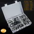 60PCS HOSE CLAMP SET STAINLESS STEEL ADJUSTABLE WORM GEAR ASSORTMENT PIPE TUBE HOSE CLIP KIT FOR PLUMBING AUTOMOTIVE MECHANICAL