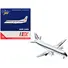 SAAB 340A COMMERCIAL AIRCRAFT "BUSINESS EXPRESS AIRLINES - THE DELTA CONNECTION" (N749BA) WHITE WITH BLUE AND RED STRIPES 1/400 DIECAST MODEL BY GEMINIJETS