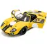 1968 FORD GT40 MK1 YELLOW WITH BLACK STRIPES "COMPETITION" SERIES 1/18 DIECAST MODEL CAR BY SOLIDO