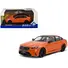2024 BMW M5 SEDAN FIRE ORANGE III WITH BLACK TOP 1/43 DIECAST MODEL CAR BY SOLIDO