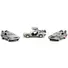 "BACK TO THE FUTURE" DELOREAN SET OF 3 PIECES "HOLLYWOOD RIDES" SERIES 1/32 DIECAST MODEL CAR BY JADA