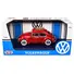 1966 VOLKSWAGEN CLASSIC BEETLE RED 1/24 DIECAST CAR MODEL BY MOTORMAX