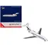 BOEING 727-100 COMMERCIAL AIRCRAFT "DELTA AIR LINES" (N1633) WHITE WITH RED AND BLUE STRIPES 1/400 DIECAST MODEL BY GEMINIJETS