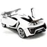 LYKAN HYPERSPORT WHITE WITH BRONZE METALLIC REAR SPOILER "HKS" "HYPER-SPEC" SERIES 1/24 DIECAST MODEL CAR BY JADA