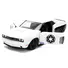 2012 DODGE CHALLENGER SRT8 "STORMTROOPER" LIVERY WHITE WITH GRAPHICS "STAR WARS" FRANCHISE "HOLLYWOOD RIDES" SERIES 1/32 DIECAST MODEL CAR BY JADA