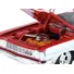 1964 CHEVROLET BISCAYNE LOWRIDER SILVER METALLIC AND RED TWO-TONE "CALIFORNIA LOWRIDERS" SERIES 7 1/64 DIECAST MODEL CAR BY GREENLIGHT
