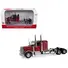 PETERBILT 589 TANDEM-AXLE LEGENDARY PACKAGE TRUCK TRACTOR WITH 58" SLEEPER LEGENDARY RED "TRANSPORT SERIES" 1/64 DIECAST MODEL BY DIECAST MASTERS
