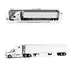 2025 FREIGHTLINER CASCADIA GEN-5 TRUCK TRACTOR WITH SLEEPER AND GREAT DANE CHAMPION 53FT REFRIGERATED TRAILER WINTER WHITE "TRANSPORT SERIES" 1/64 DIECAST MODEL BY DIECAST MASTERS