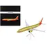 BOEING 737 MAX 8 COMMERCIAL AIRCRAFT "SOUTHWEST AIRLINES" GOLD AND RED "GEMINI 200" SERIES 1/200 DIECAST MODEL AIRPLANE BY GEMINIJETS