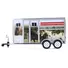 HORSE TRAILER SILVER WITH CUSTOM HORSE WRAP "DOWN ON THE FARM" SERIES 11 1/64 DIECAST MODEL BY GREENLIGHT