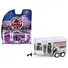 HORSE TRAILER SILVER WITH CUSTOM HORSE WRAP "DOWN ON THE FARM" SERIES 11 1/64 DIECAST MODEL BY GREENLIGHT