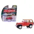 1980 JEEP CJ-7 LAREDO RED WITH TAN TOP "ALL TERRAIN" SERIES 17 1/64 DIECAST MODEL CAR BY GREENLIGHT
