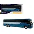 MCI D4520 COMMUTER COACH BUS "GREYHOUND LINES" BLUE WITH LIGHT BLUE STRIPES "THE BUS & MOTORCOACH COLLECTION" LIMITED EDITION TO 504 PIECES WORLDWIDE 1/87 (HO) SCALE DIECAST MODEL BY ICONIC REPLICAS
