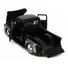 1956 FORD F-100 PICKUP TRUCK MATT BLACK AND CHAMPAGNE WITH FLAMES WITH EXTRA WHEELS "JUST TRUCKS" SERIES 1/24 DIECAST MODEL CAR BY JADA