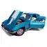 1967 CHEVROLET CORVETTE STINGRAY LIGHT BLUE METALLIC WITH WHITE HOOD STRIPE "AMERICAN MUSCLE" SERIES 1/18 DIECAST MODEL CAR BY AUTO WORLD