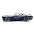 1970 FORD MUSTANG BOSS 429 "IRON STALLION SPEED SHOP" SILVER AND DARK BLUE METALLIC "BIGTIME MUSCLE" SERIES 1/24 DIECAST MODEL CAR BY JADA