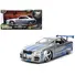 BRIAN'S NISSAN SKYLINE GT-R (R34) RHD (RIGHT HAND DRIVE) BRUSH FINISH  "2 FAST 2 FURIOUS" (2003) MOVIE 25 YEARS OF FAST & FURIOUS ANNIVERSARY 1/24 BY JADA