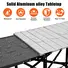 FOLDING CAMPING KITCHEN TABLE, PORTABLE OUTDOOR COOKING STATION WITH HEAT RESISTANT TOP, 4 SIDE TABLES & LOWER STORAGE RACK FOR PICNIC, TAILGATING & C
