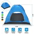 4 PERSONS CAMPING WATERPROOF TENT POP UP TENT INSTANT SETUP TENT W/2 MOSQUITO NET DOORS CARRYING BAG FOLDING 4 SEASONS FOR HIKING CLIMBING ADVENTURE F