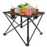 2PCS FOLDABLE CAMPING TABLE PORTABLE PICNIC TABLE LIGHTWEIGHT TRAVEL DESK WITH 2 CUP HOLDERS/TABLE CARRYING BAG
