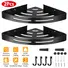 2PCS CORNER SHOWER CADDY SHELF ADHESIVE BATHROOM WALL MOUNTED STORAGE RACKS ALUMINUM ORGANIZERS FOR BATHROOM TOILET KITCHEN DORM