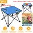 2PCS FOLDABLE CAMPING TABLE PORTABLE PICNIC TABLE LIGHTWEIGHT TRAVEL DESK WITH 2 CUP HOLDERS/TABLE CARRYING BAG