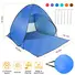 POP UP BEACH TENT SUN SHADE SHELTER ANTI-UV AUTOMATIC WATERPROOF TENT CANOPY FOR 2/3 MAN W/ NET WINDOW STORAGE BAG FOR OUTDOOR BEACH CAMPING FISHING P