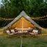 9.8FT OXFORD BELL TENT FOR FAMILY CAMPING SPACIOUS YURT TENT WITH STOVE JACK, 4 SEASON GLAMPING SHELTER, WATERPROOF OXFORD HOT TENT FOR 3-4 PEOPLE